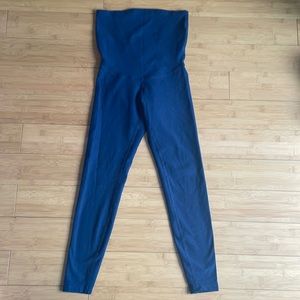 Beyond the Bump Navy space dye maternity leggings XS